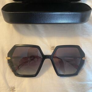 Black Geometric Sunglasses